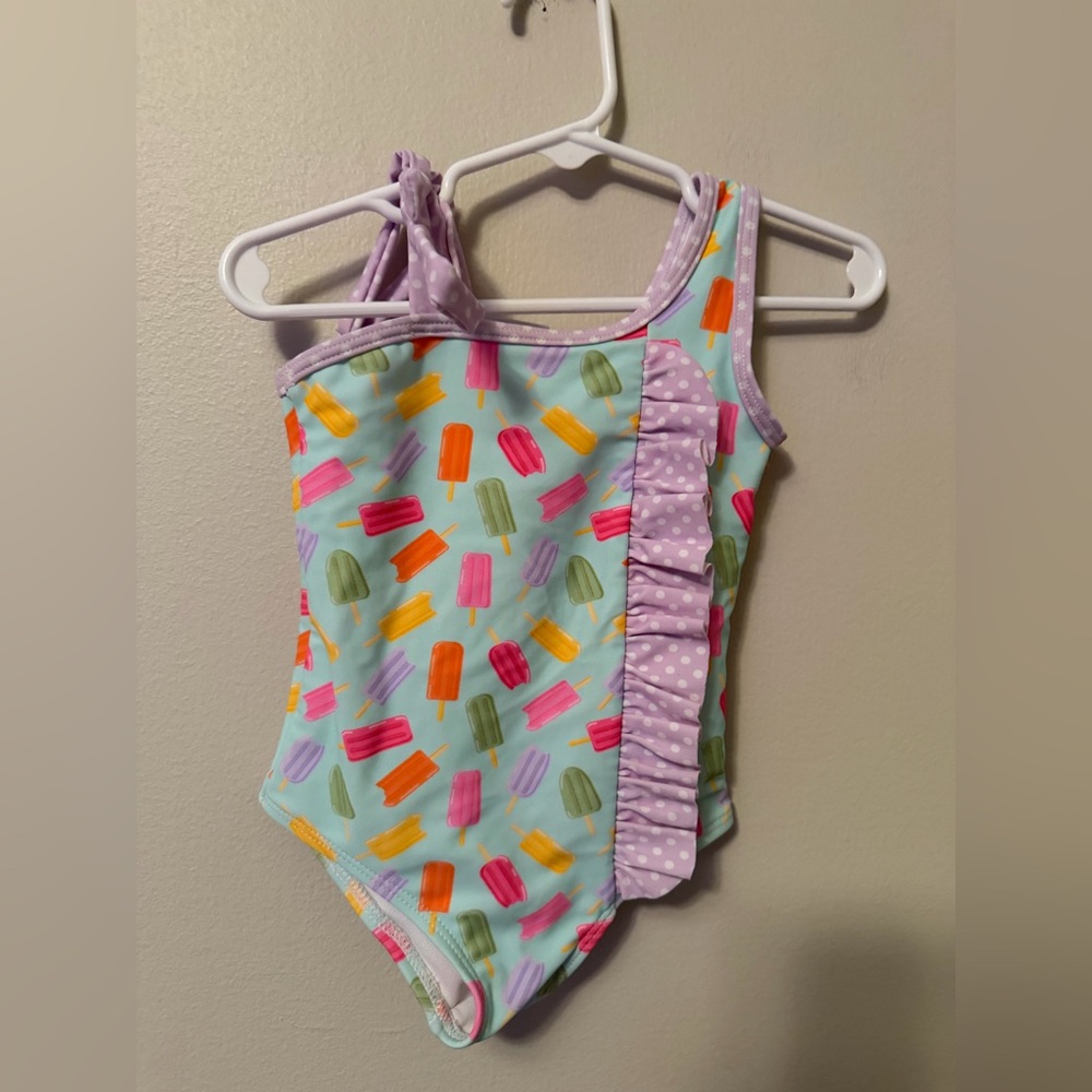 Stitchy Fish Colorful Popsicle Print Swimsuit